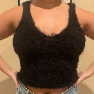Fuzzy tank top